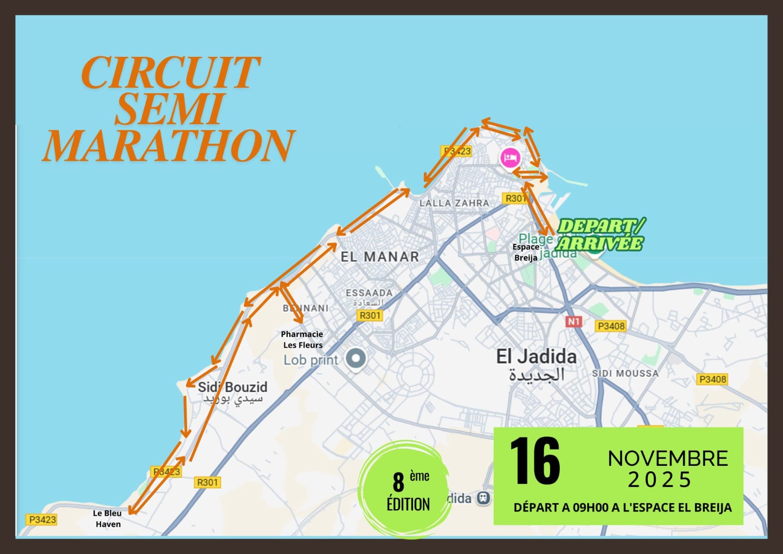 Parcours Semi Marathon